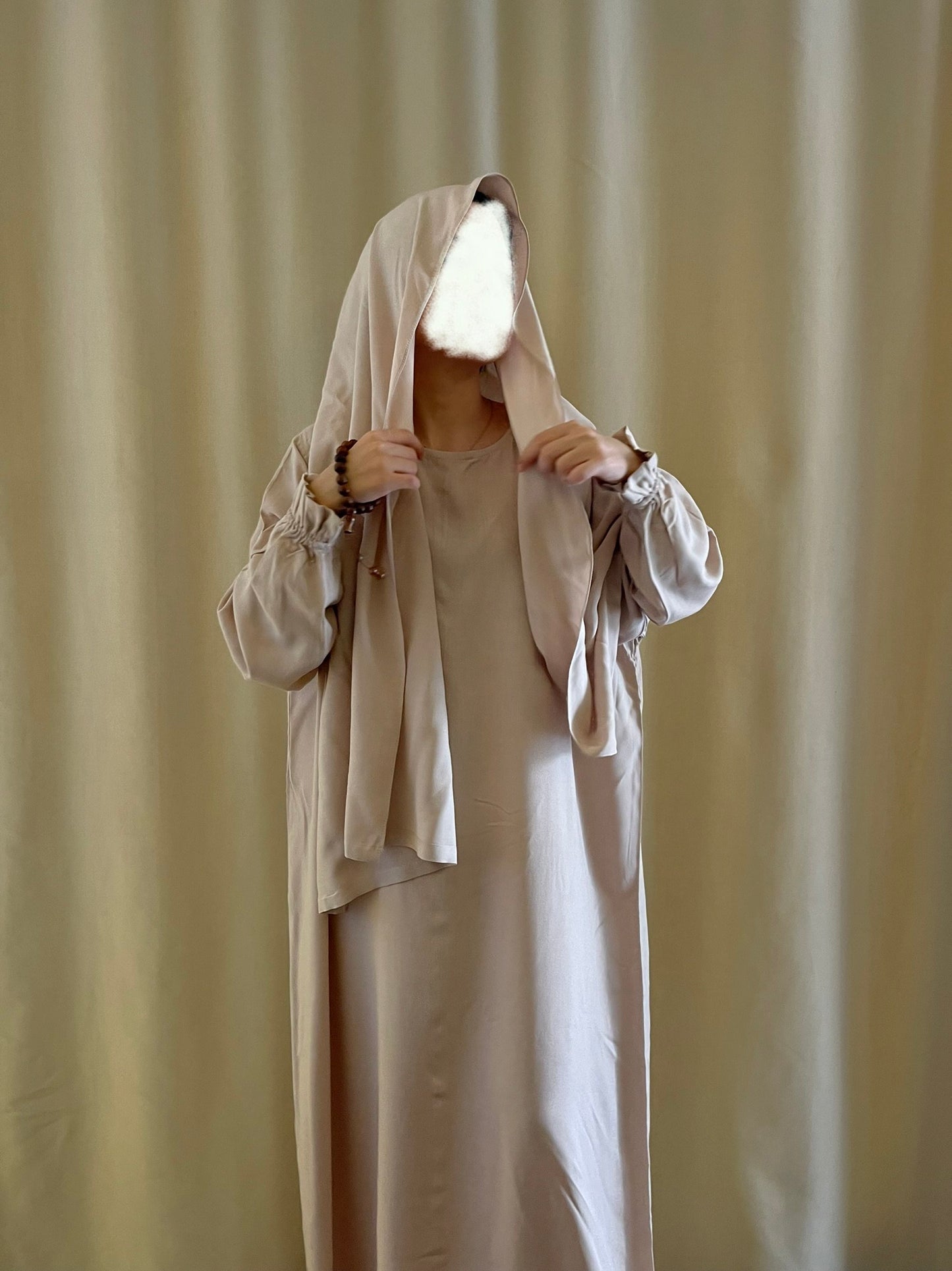 Beige A-Line Dress