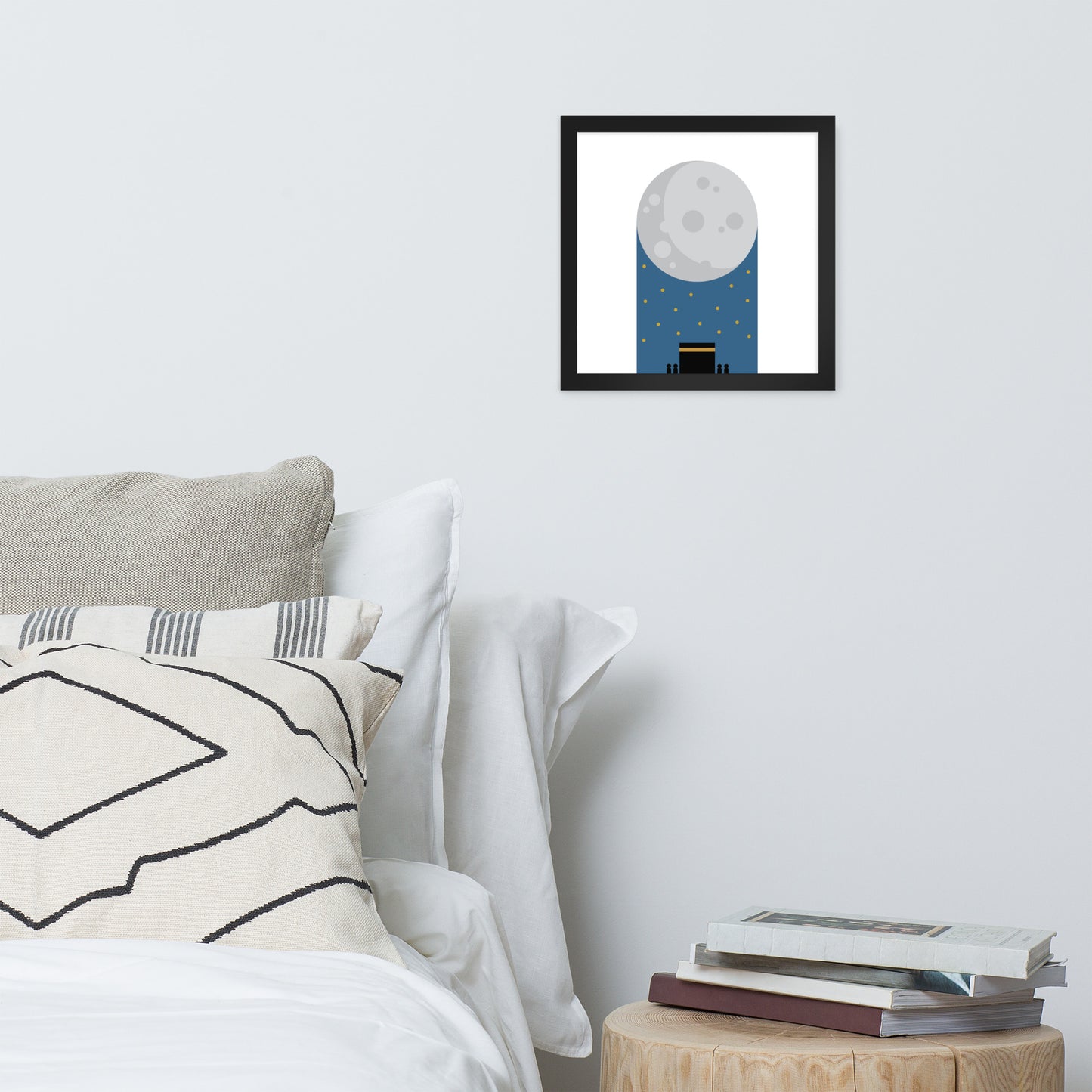Kaaba Night - Framed poster