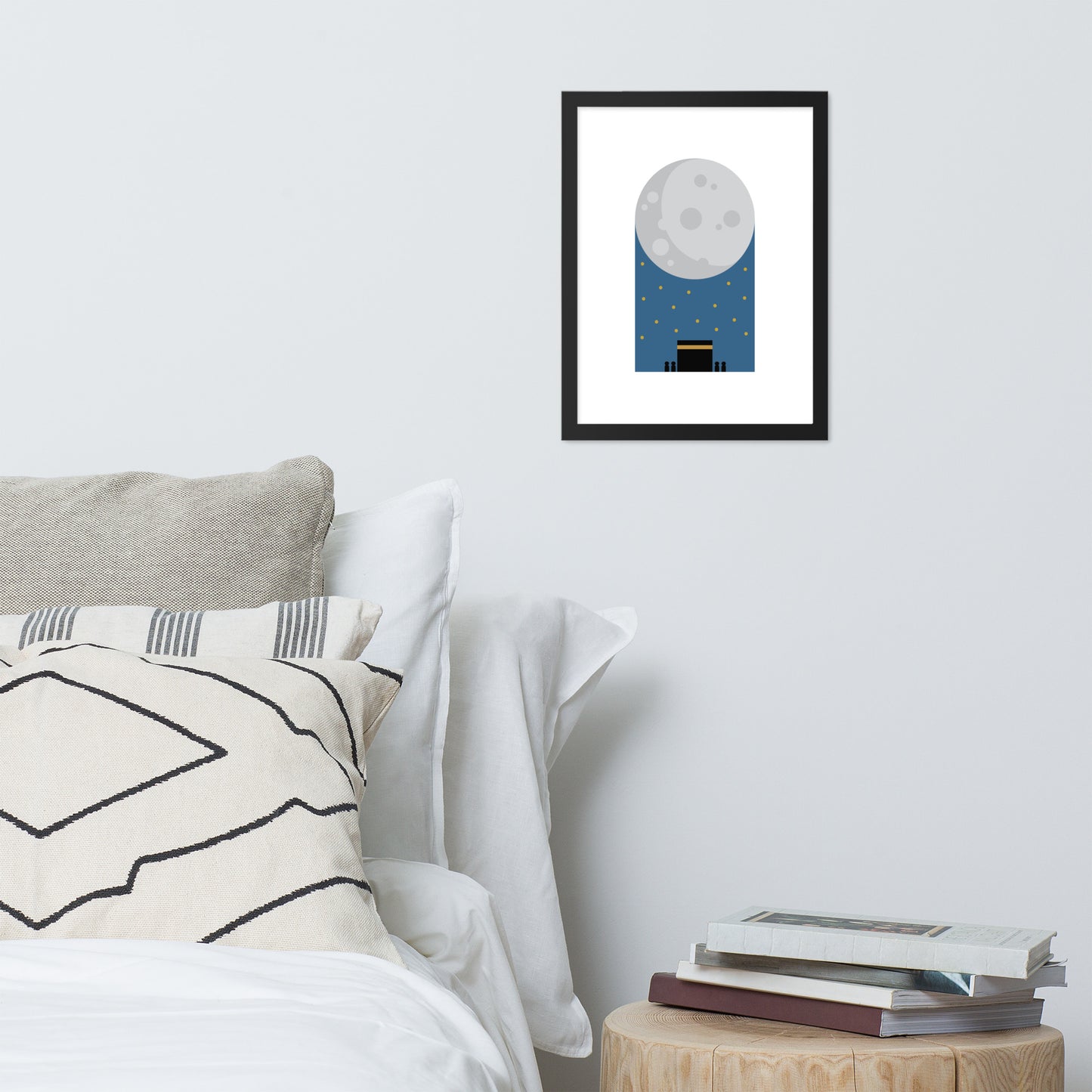 Kaaba Night - Framed poster