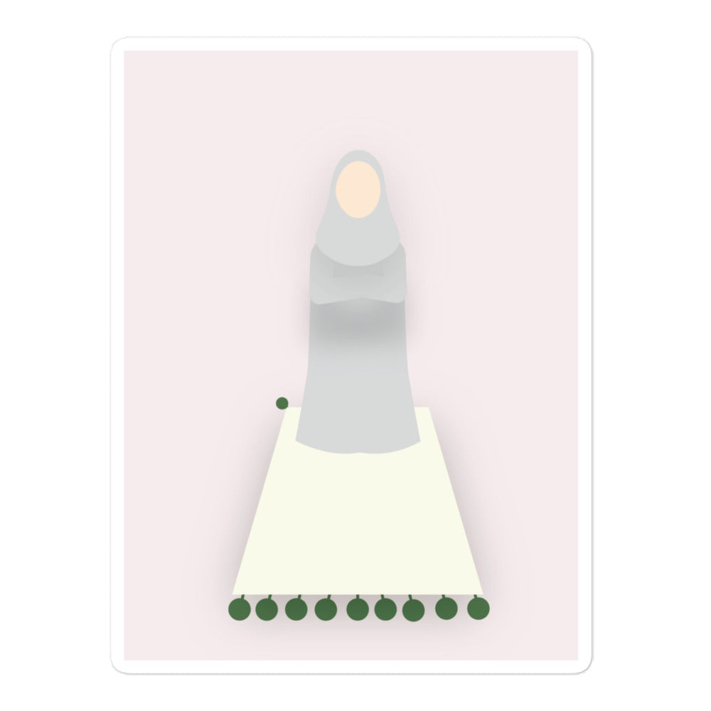 Praying Girl - Bubble-free stickers