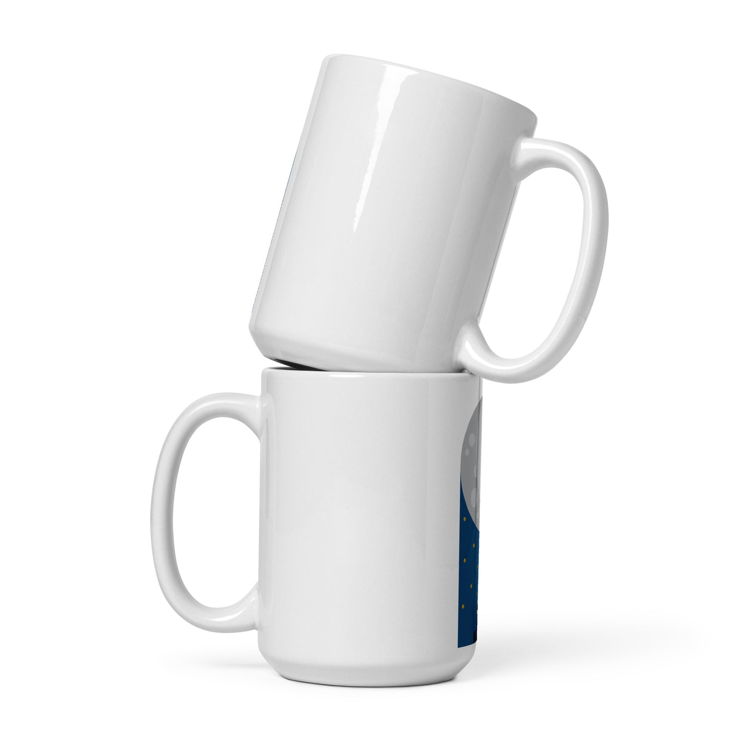 Kaaba Night - White glossy mug